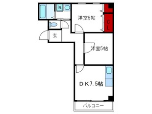 アルカデイア三宮の物件間取画像